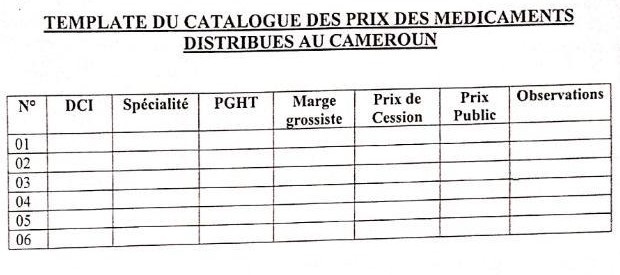 modèleCataloguePrix